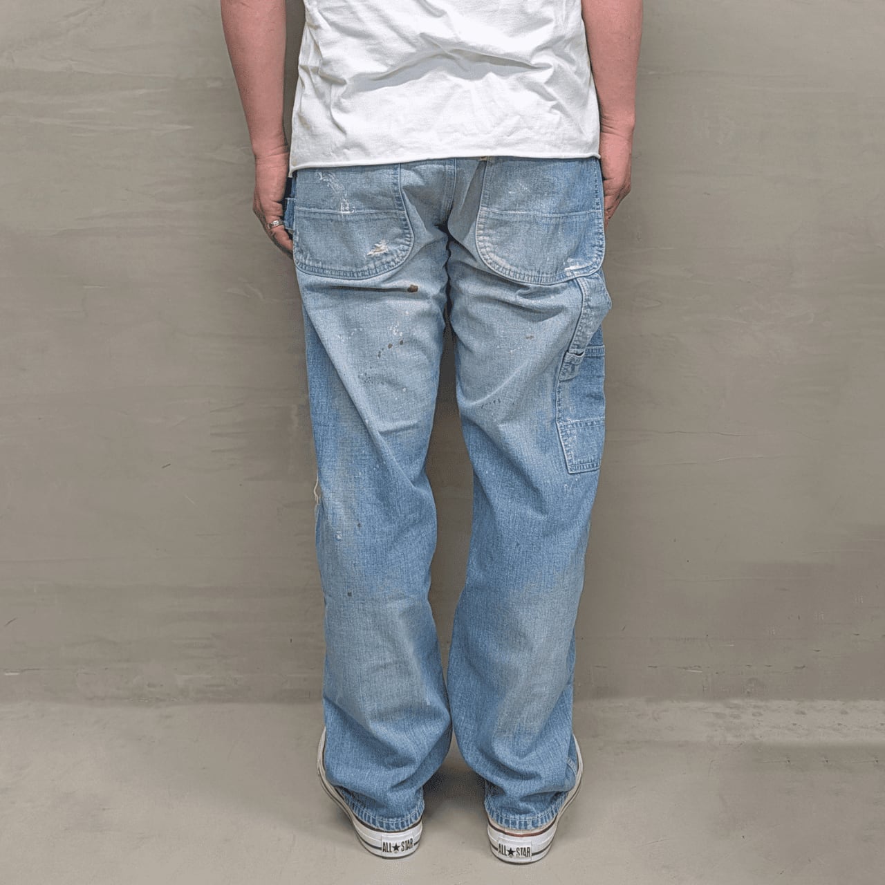 CARPENTER PANTS Ver.2 VINTAGE HARD USED【L-BLUE】