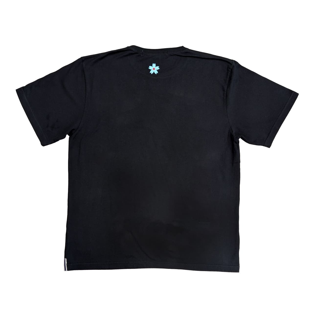 T-SHIRT ［BLUE SAKURA LOGO］ / BLACK×WHITE