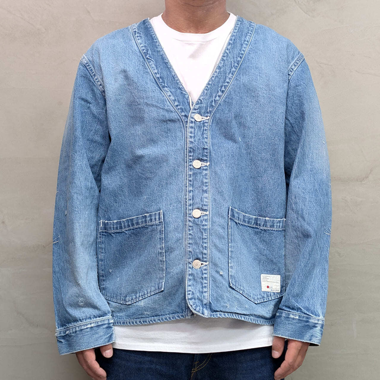 VINTAGE DENIM CARDIGAN ［USED］