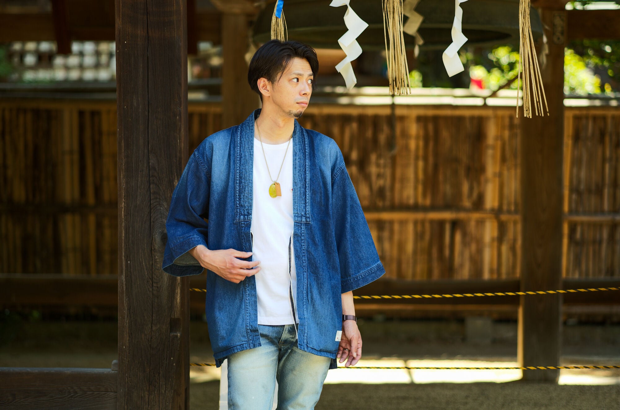DENTO"" DENIM KIMONO JACKET ［light oz ver.］