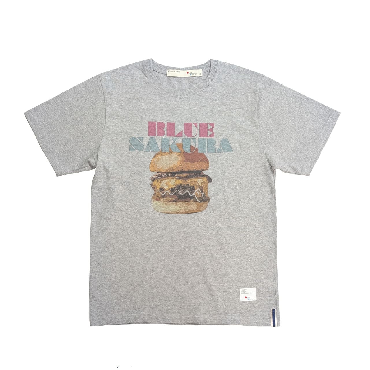 AMERICAN COTTON T-SHIRT［burger］ / GRAY