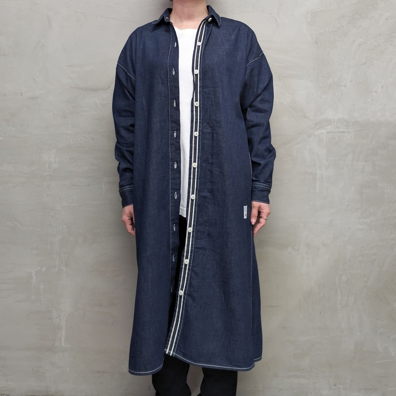 DENIM LONG SHIRT ""OW""