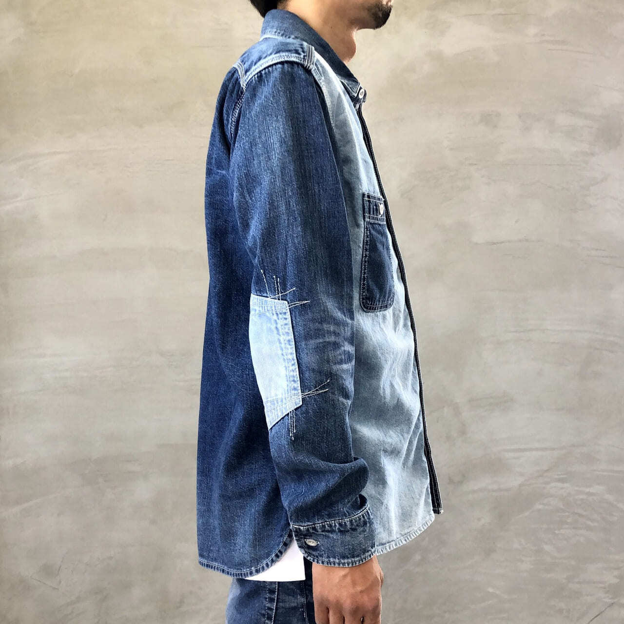 DENIM COMBI SHIRT ［bi-color ver］