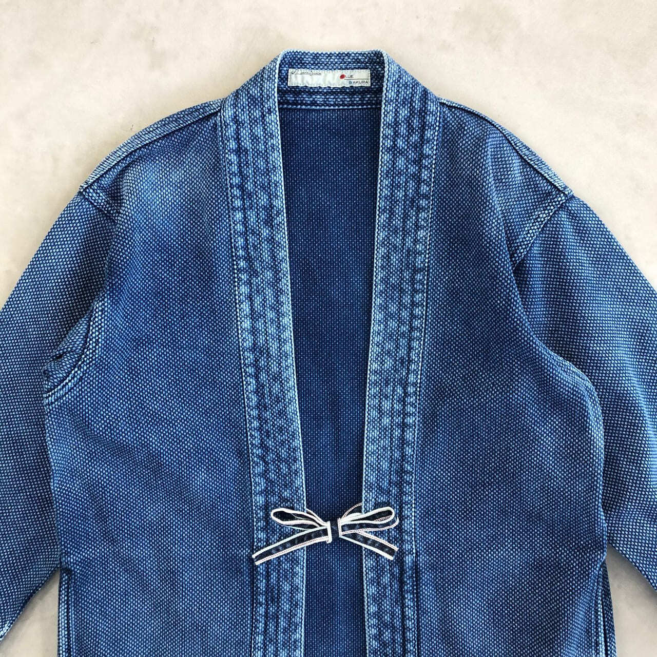 DENTO"" SASHIKO KIMONO JACKET ［LONG SLEEVE］ / L-INDIGO