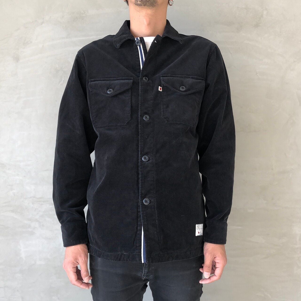 CPO JACKET ［CORDUROY］ / BLACK