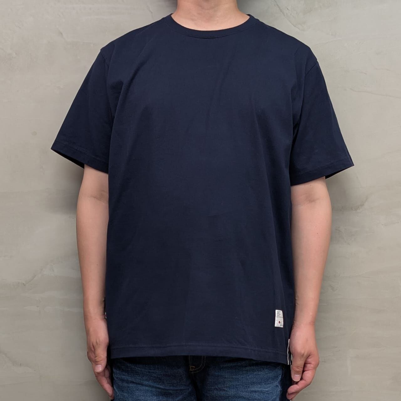 PLAIN T-SHIRT［CUT OFF］/ NAVY